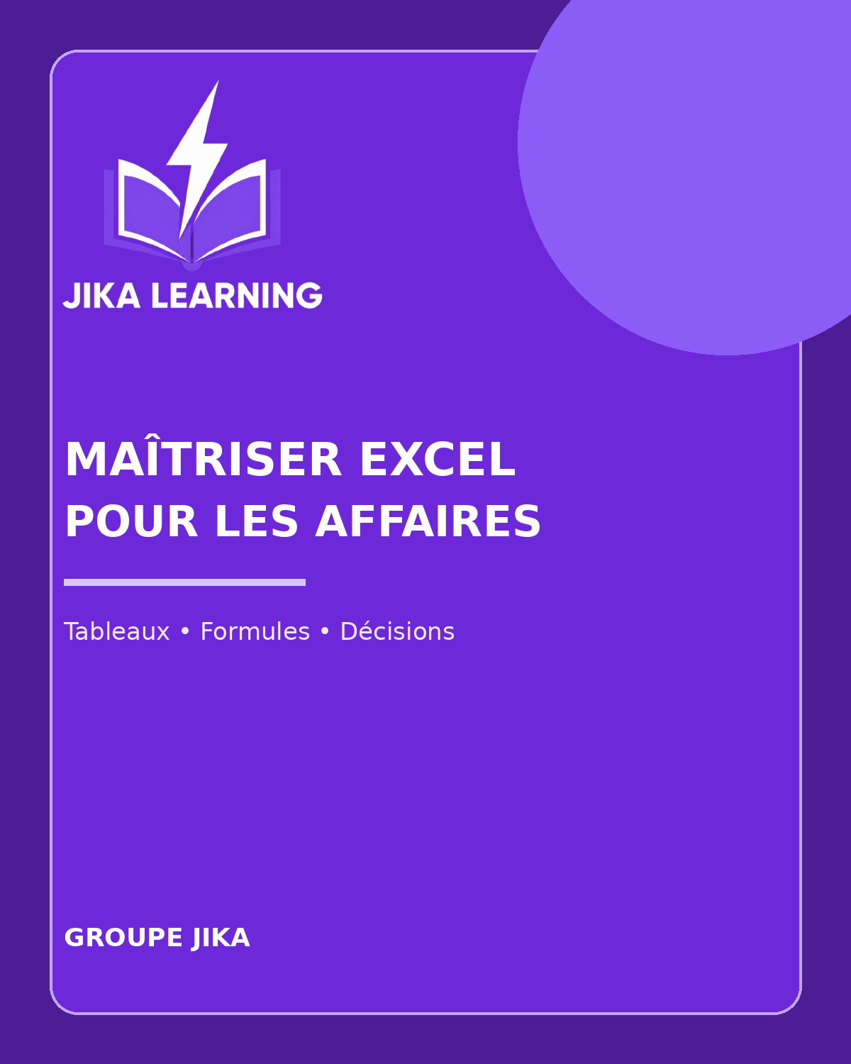 Couverture de Maîtriser Excel pour les affaires
